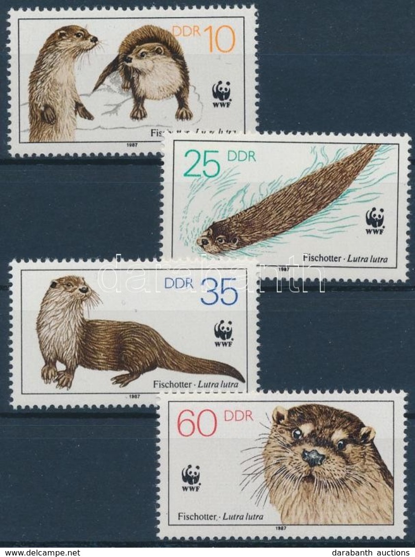 ** 1987 WWF A Kihalás Szélén élő állatok Sor + 4 FDC Mi 3107-3110 - Other & Unclassified