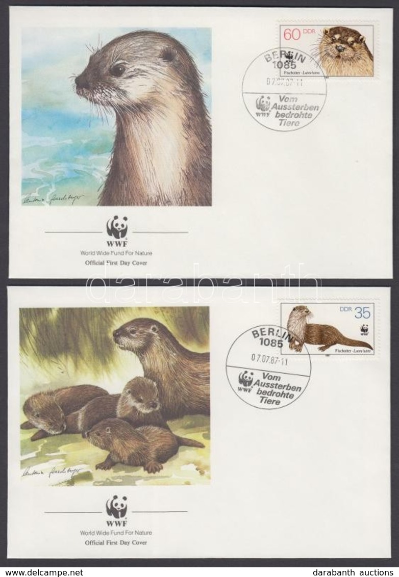 1987 WWF Vidra Sor Mi 3107-3110 4 FDC - Other & Unclassified