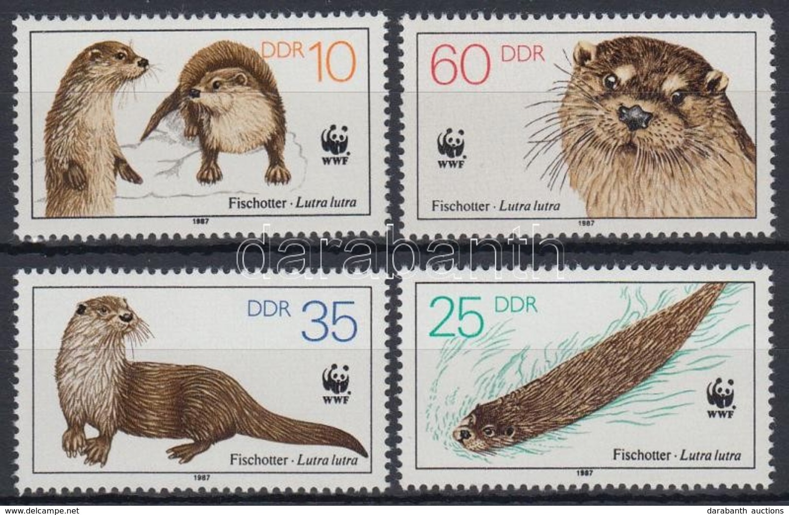 ** 1987 WWF: Vidrák Sor Mi 3107-3110 + 4 FDC - Other & Unclassified