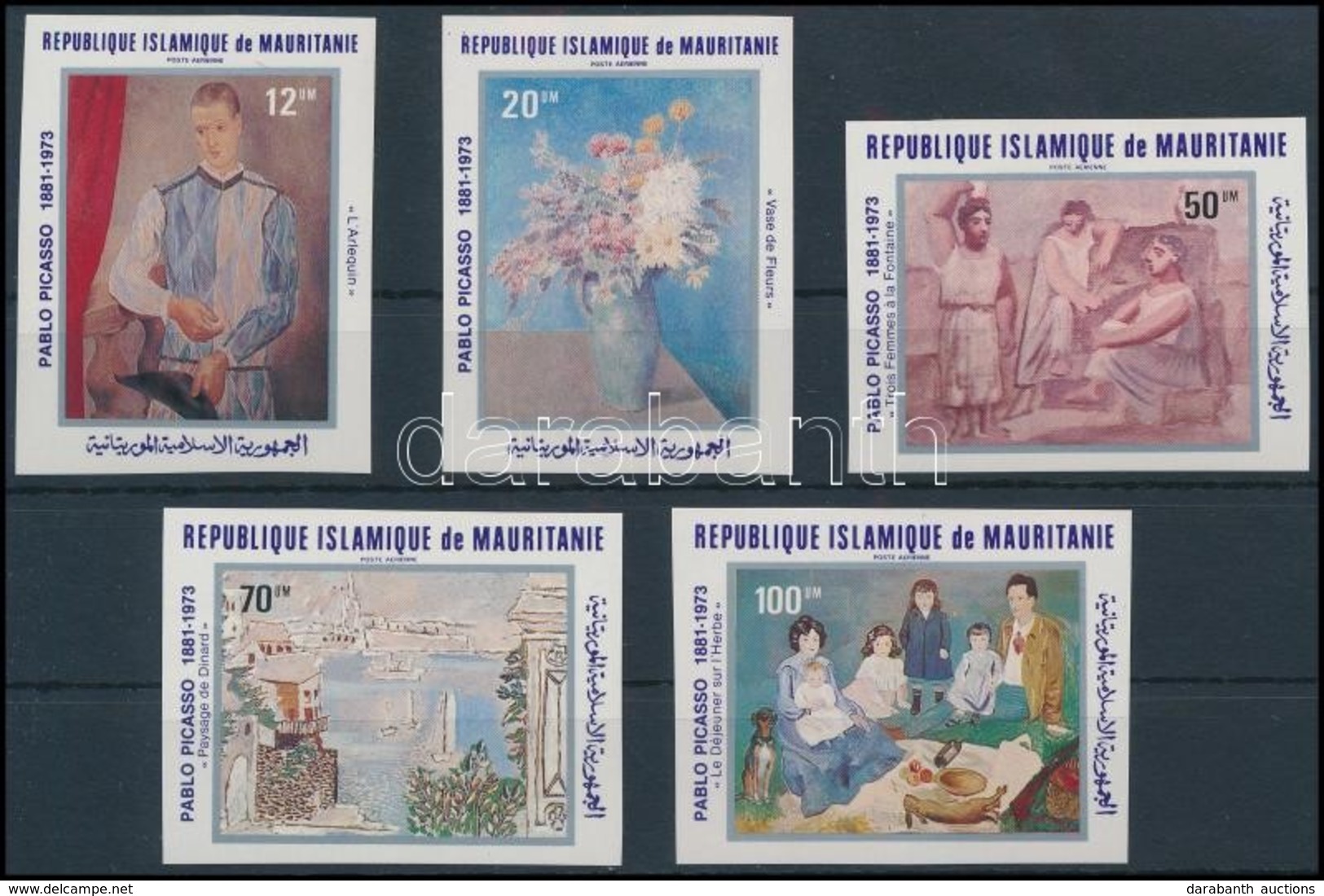 ** 1981 Picasso, Festmény Vágott Sor,
Picasso, Painting Imperforated Set
Mi 721-725 - Other & Unclassified