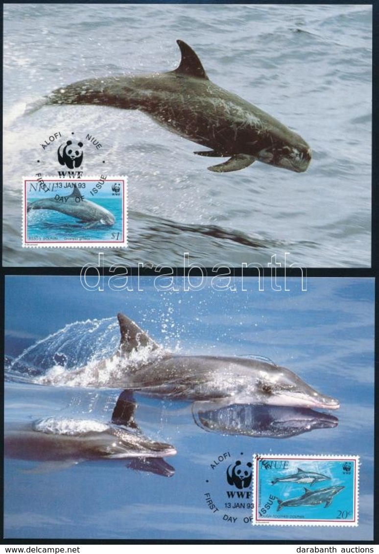 1993 WWF Delfinek Sor 4 Db CM-en Mi 822-825 - Other & Unclassified