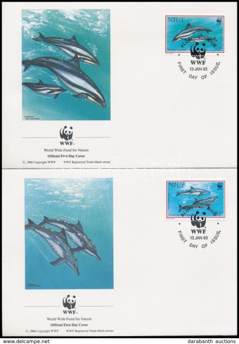 1993 WWF: Delfin Sor 4 FDC-n Mi 822-825 - Other & Unclassified