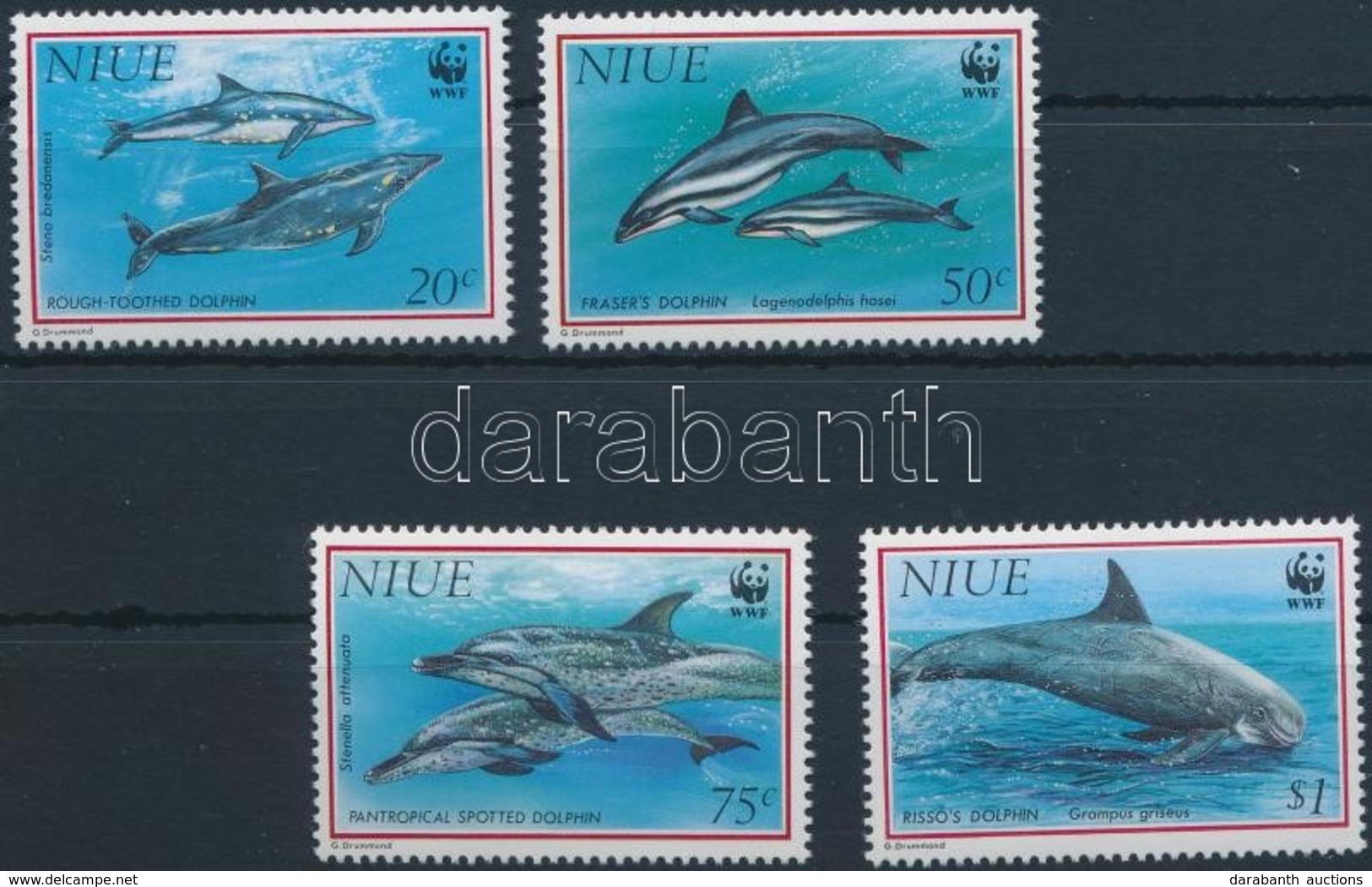 ** 1993 WWF: Delfin Sor Mi 822-825 - Other & Unclassified