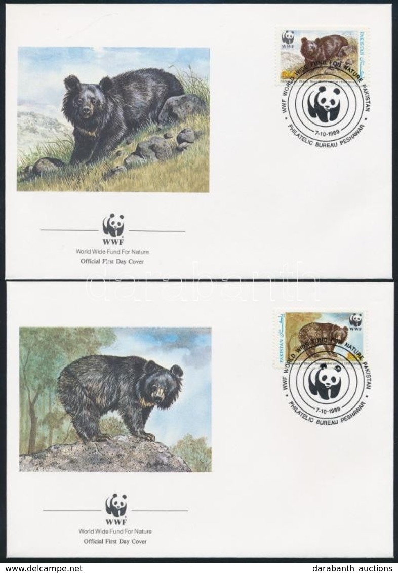 1989 WWF: Medvék Sor Mi 759-762 4 Db FDC-n - Other & Unclassified