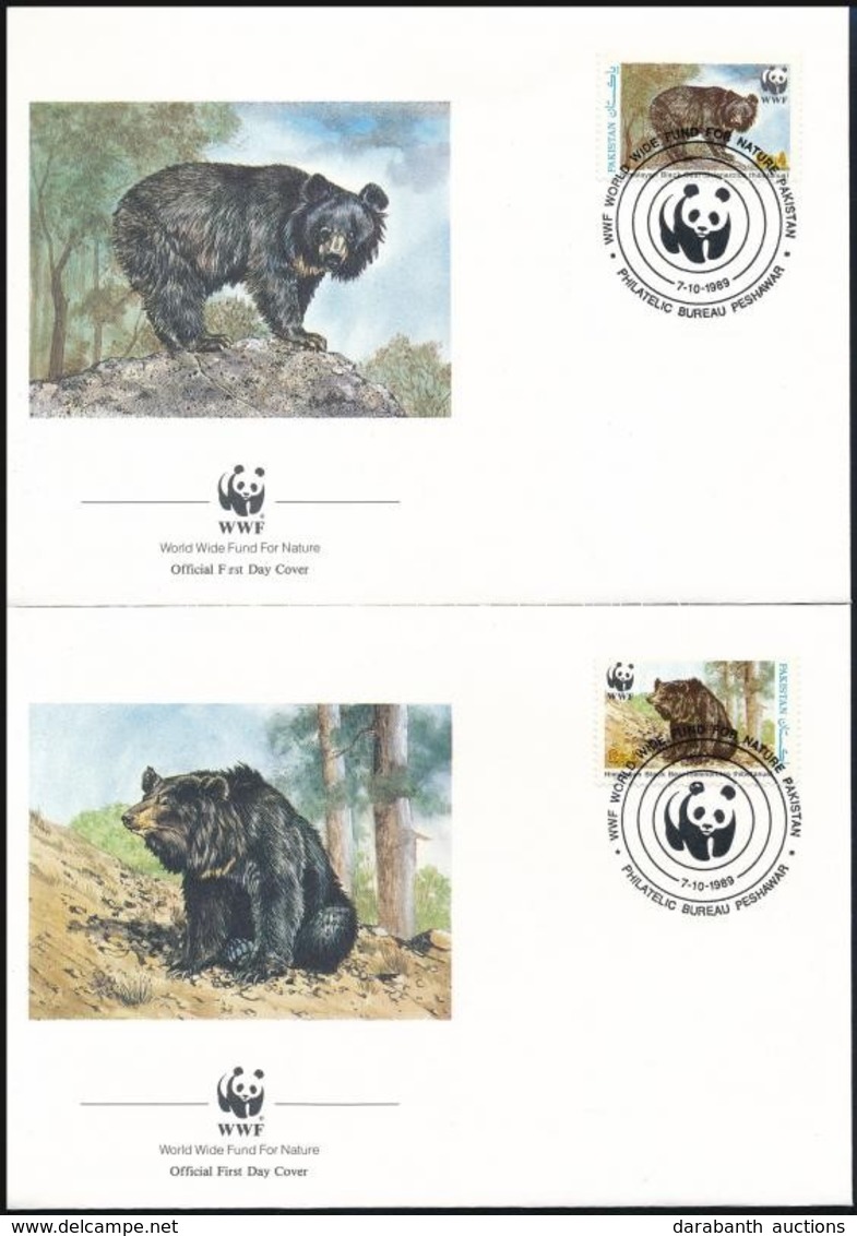 1989 WWF: Örvös Medve Sor Mi 759-762 4 Db FDC-n - Other & Unclassified