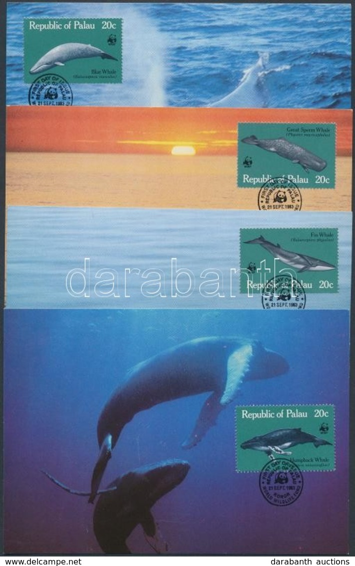 1983 WWF Bálnák Sor Mi 20-23 4 CM - Other & Unclassified