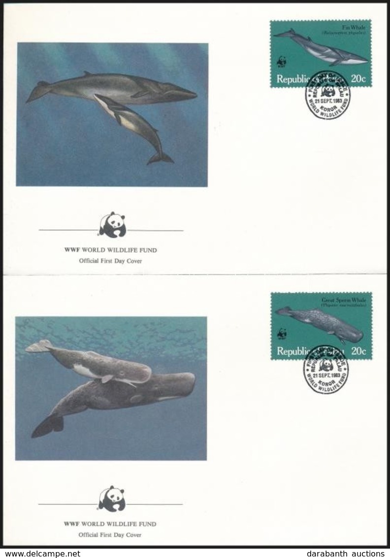 1983 WWF: Bálnák Sor 4 Db FDC-n Mi 20-23 - Other & Unclassified