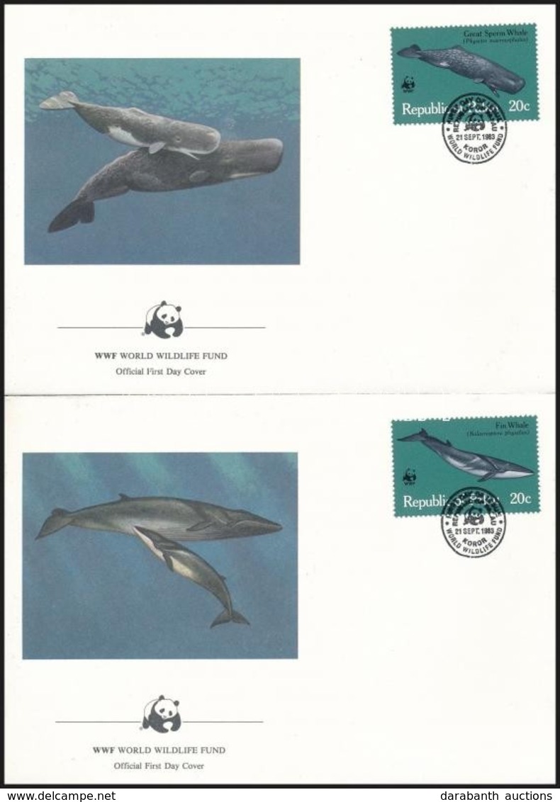 1983 WWF: Bálnák Sor 4 Db FDC-n Mi 20-23 - Other & Unclassified