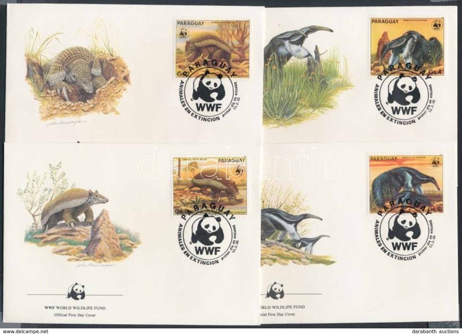 1985 WWF Hangyászok Bélyegek Egy Sorból 4 FDC-n Mi 3854-3857 - Other & Unclassified