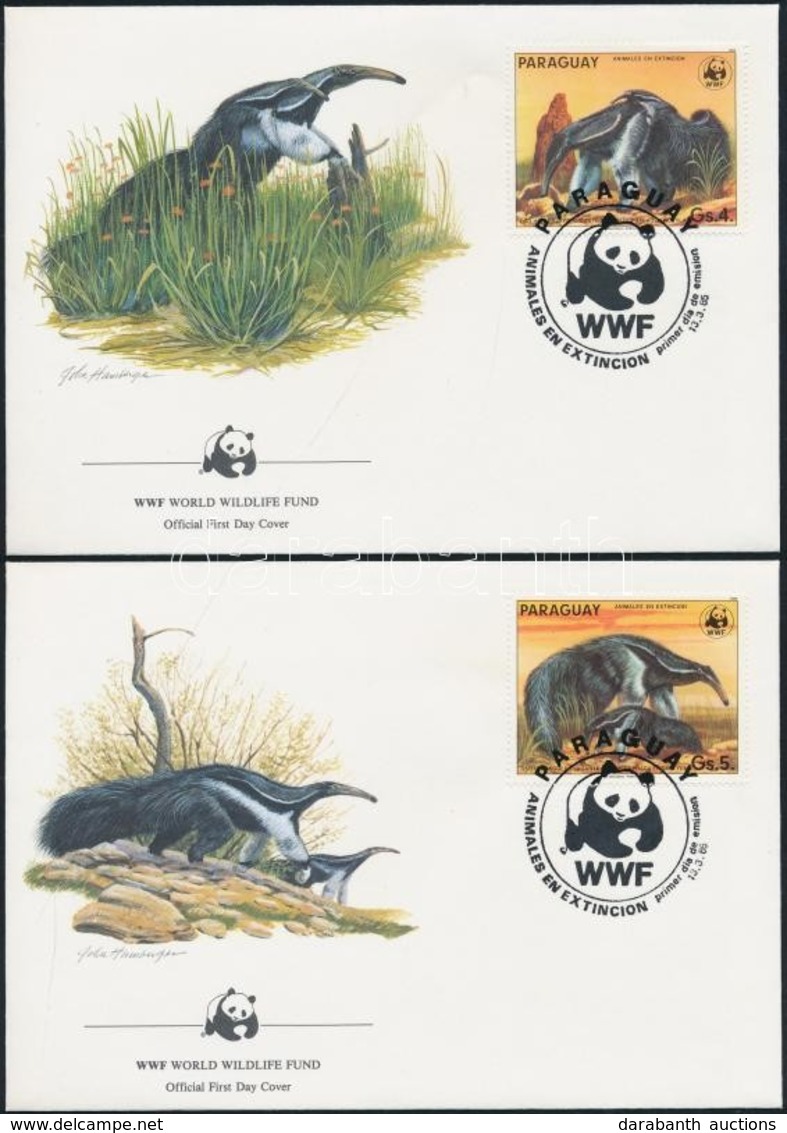1985 WWF: Állatok Sor Mi 3854-3857 4 Db FDC-n - Otros & Sin Clasificación