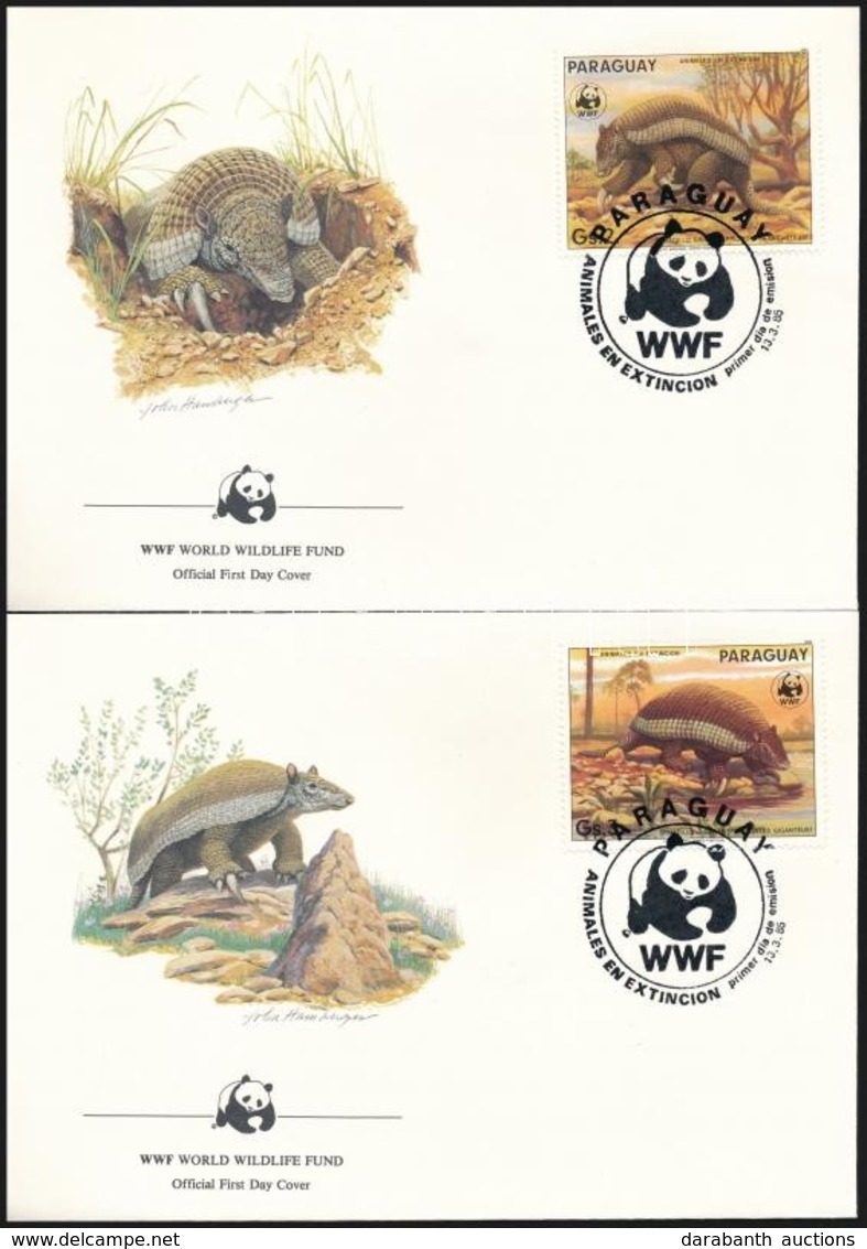 1985 WWF: Vízidisznó Sor Záróértékei Mi 3854-3857 4 Db FDC-n - Autres & Non Classés