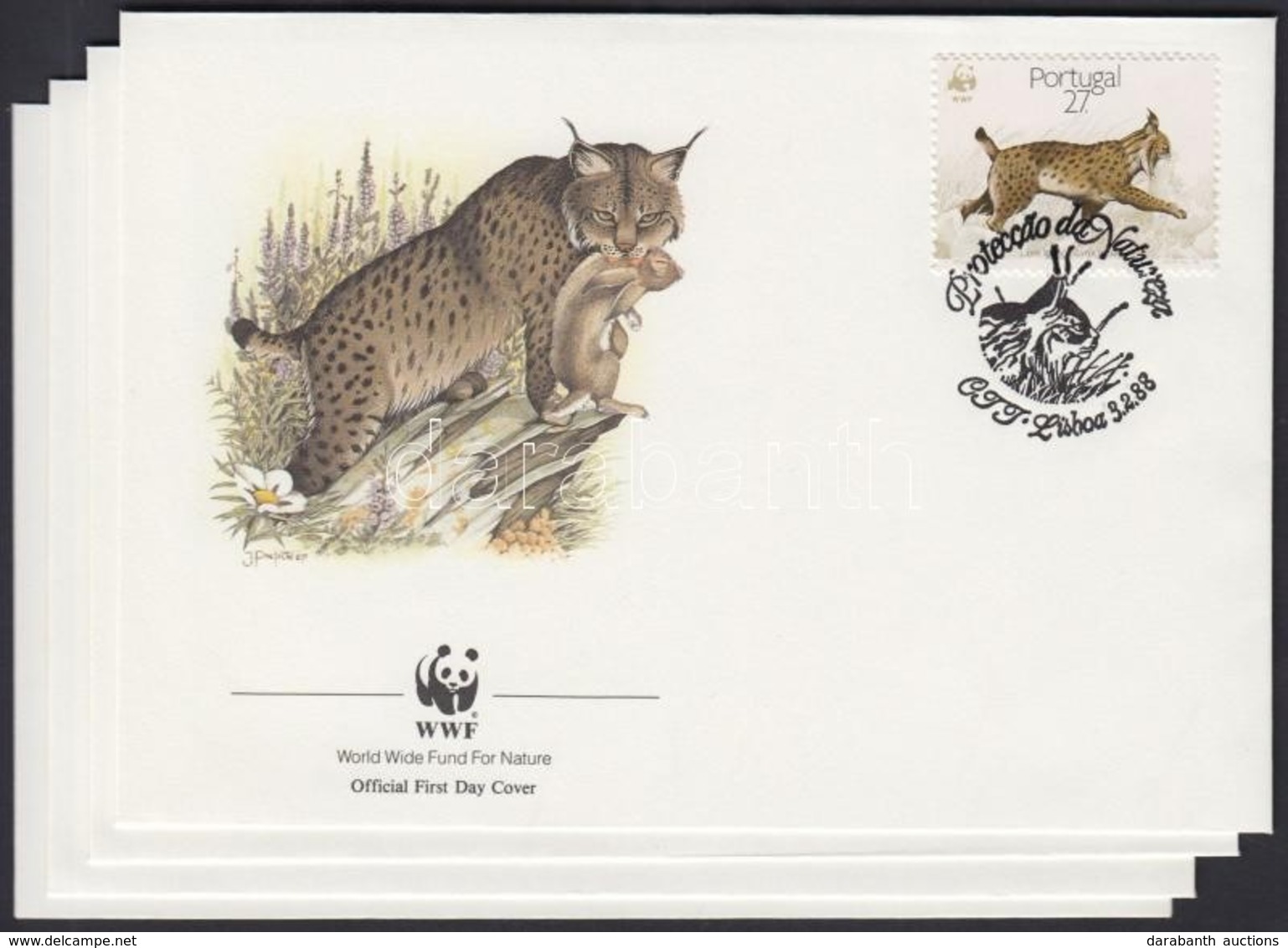 1988 WWF: Hiúz Sor Mi 1741-1744 4 Db FDC-n - Other & Unclassified