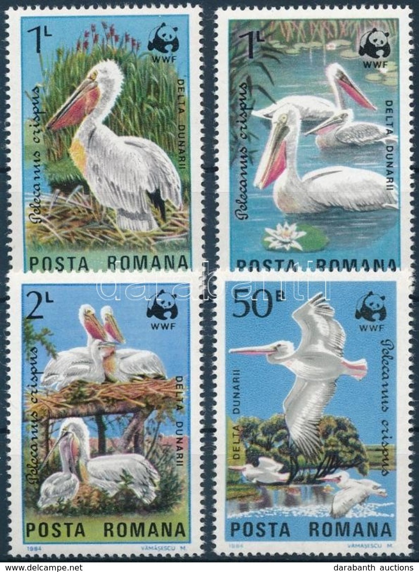 ** 1984 WWF: Borzas Gödény Sor + 4 FDC Mi 4104-4107 - Other & Unclassified