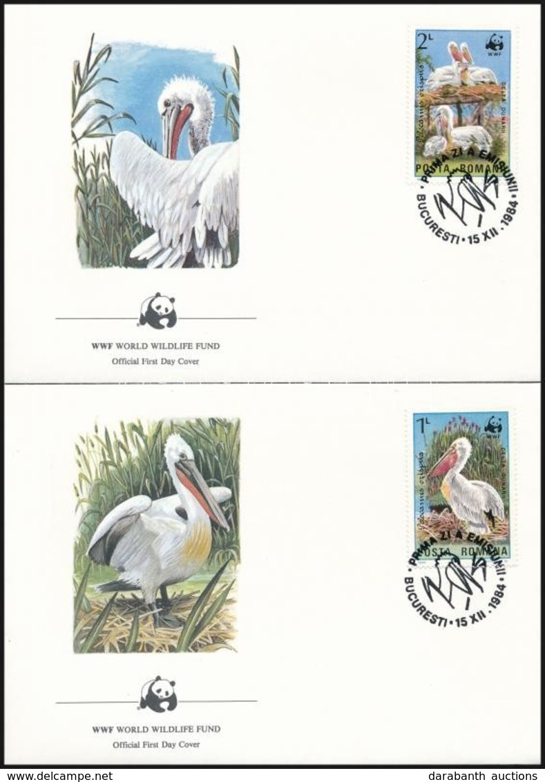 1984 WWF: Pelikán Sor 4 Db FDC-n Mi 4104-4107 - Other & Unclassified