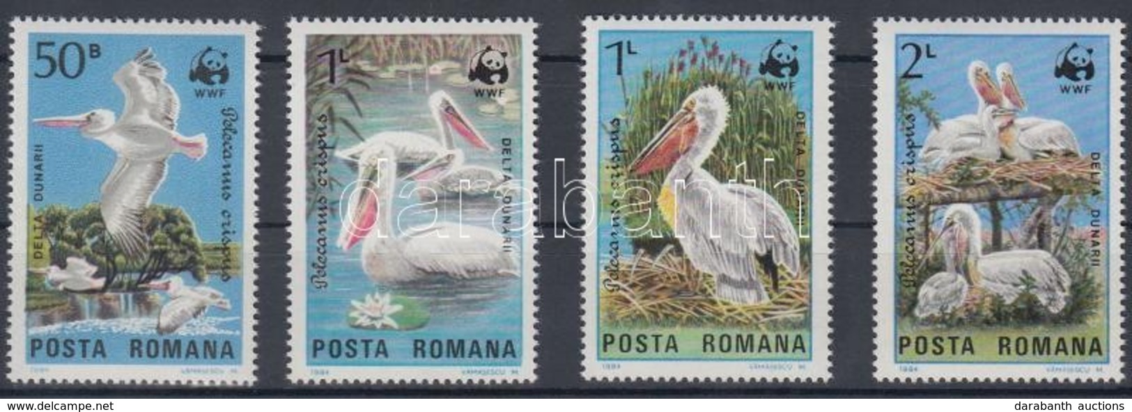 ** 1984 WWF: Pelikánok Sor + 4 Db FDC és CM Mi 4104-4107 - Other & Unclassified