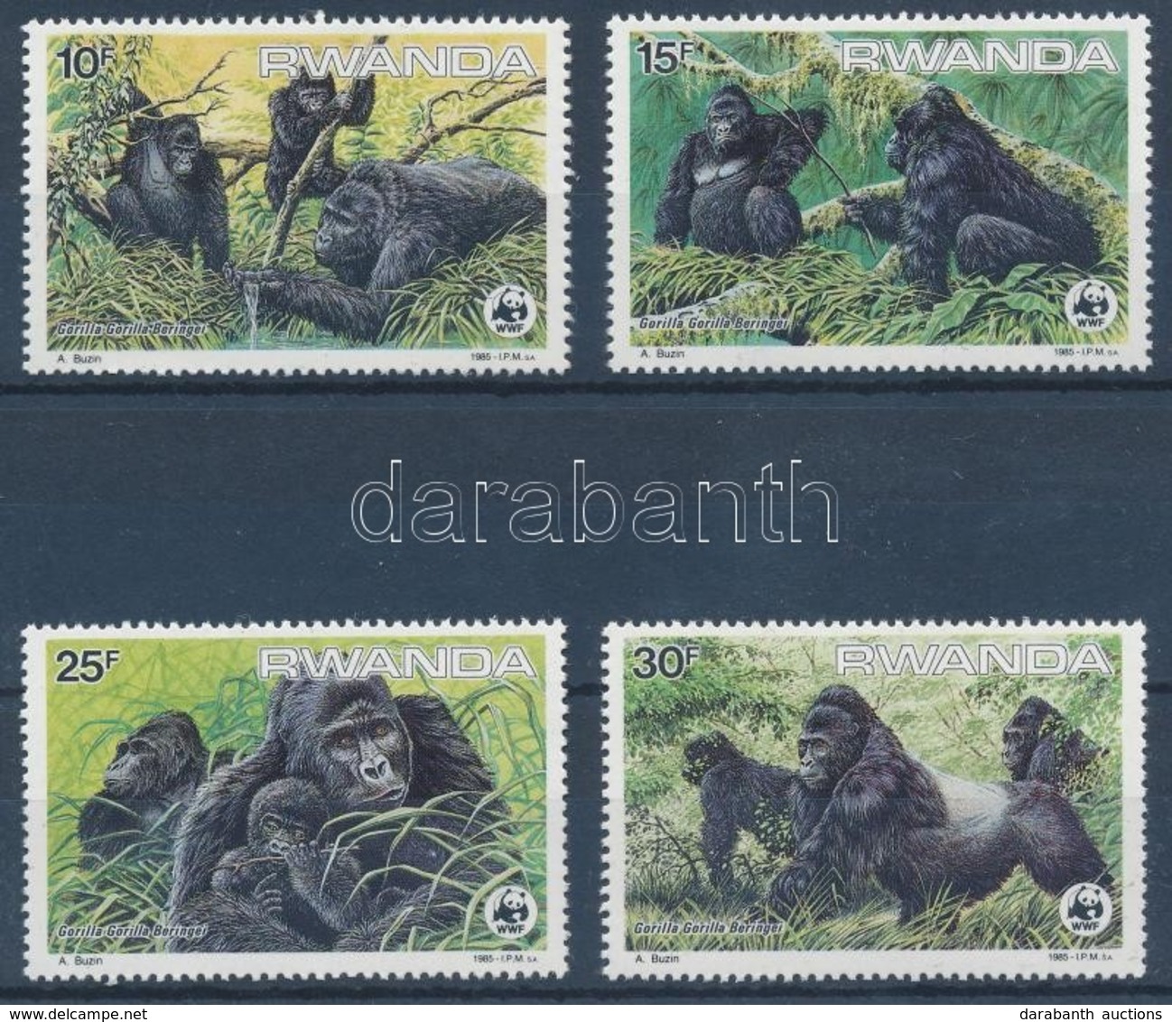 ** 1985 WWF: Gorilla Sor Mi 1292-1295 - Other & Unclassified