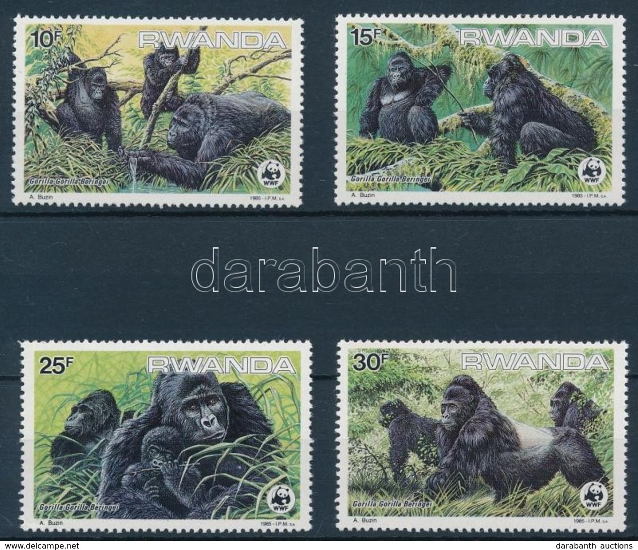 ** 1985 WWF: Gorilla Sor Mi 1292-1295 - Autres & Non Classés