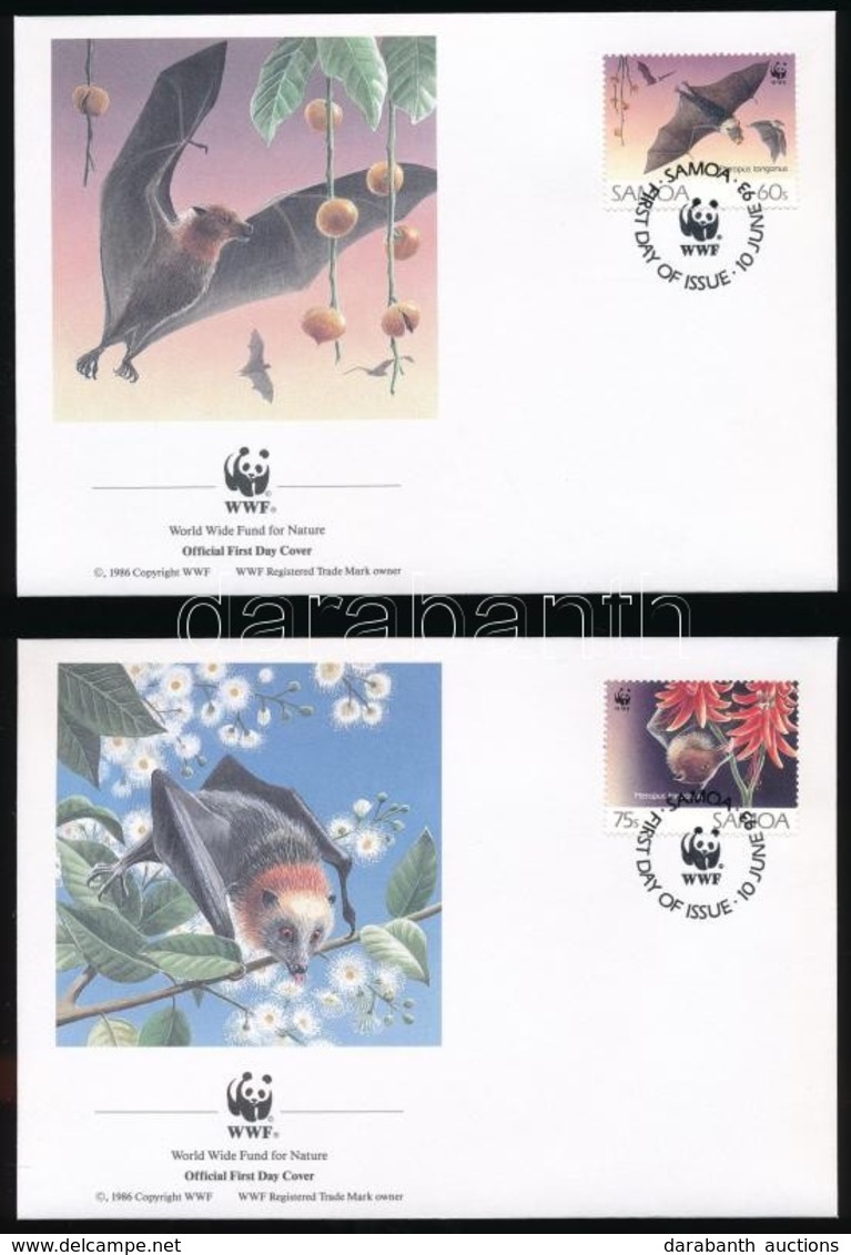 1993 WWF Denevérek Sor 4 Db FDC-n Mi 754-757 - Other & Unclassified