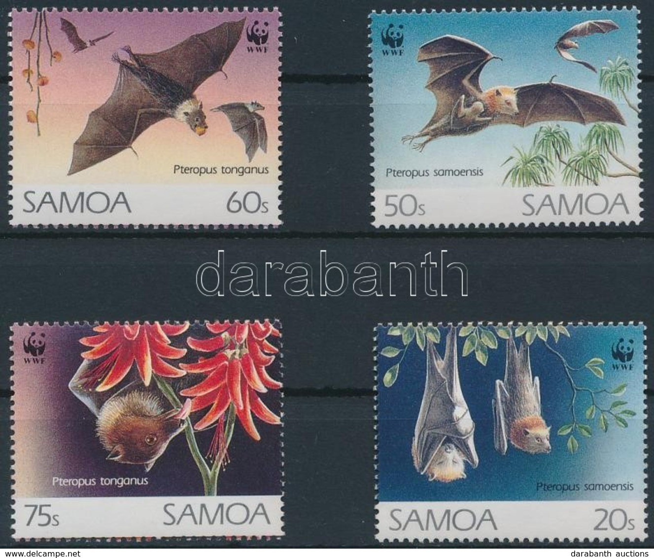 ** 1993 WWF: Denevérek Sor Mi 754-757 + 4 Db FDC - Other & Unclassified