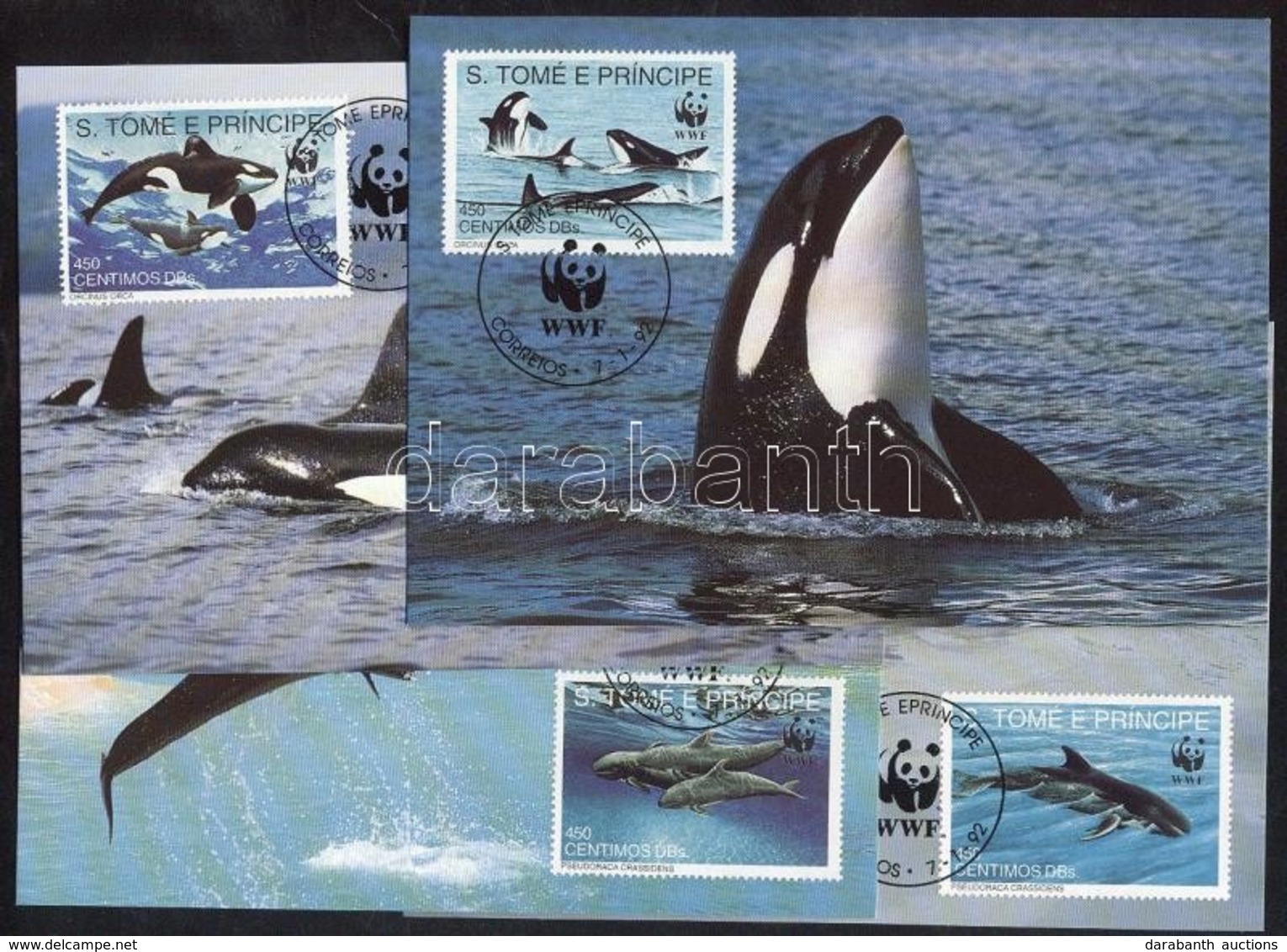 1992 WWF: Tengeri Emlősök Sor Mi 1302-1305 4 Db CM-n - Andere & Zonder Classificatie
