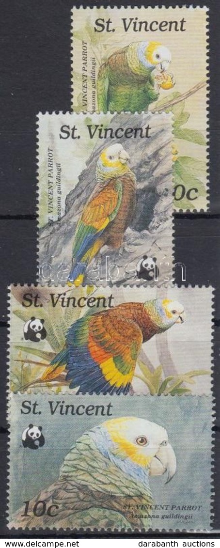 ** 1989 WWF: Papagáj Sor Mi 1222-1225 + 4 Db FDC - Other & Unclassified