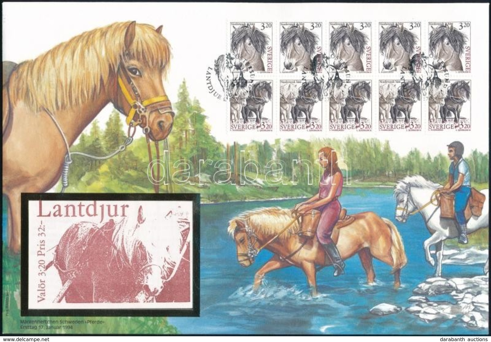 1994 Forgalmi 10-es Tömb Mi 1804-1805 FDC-N - Other & Unclassified