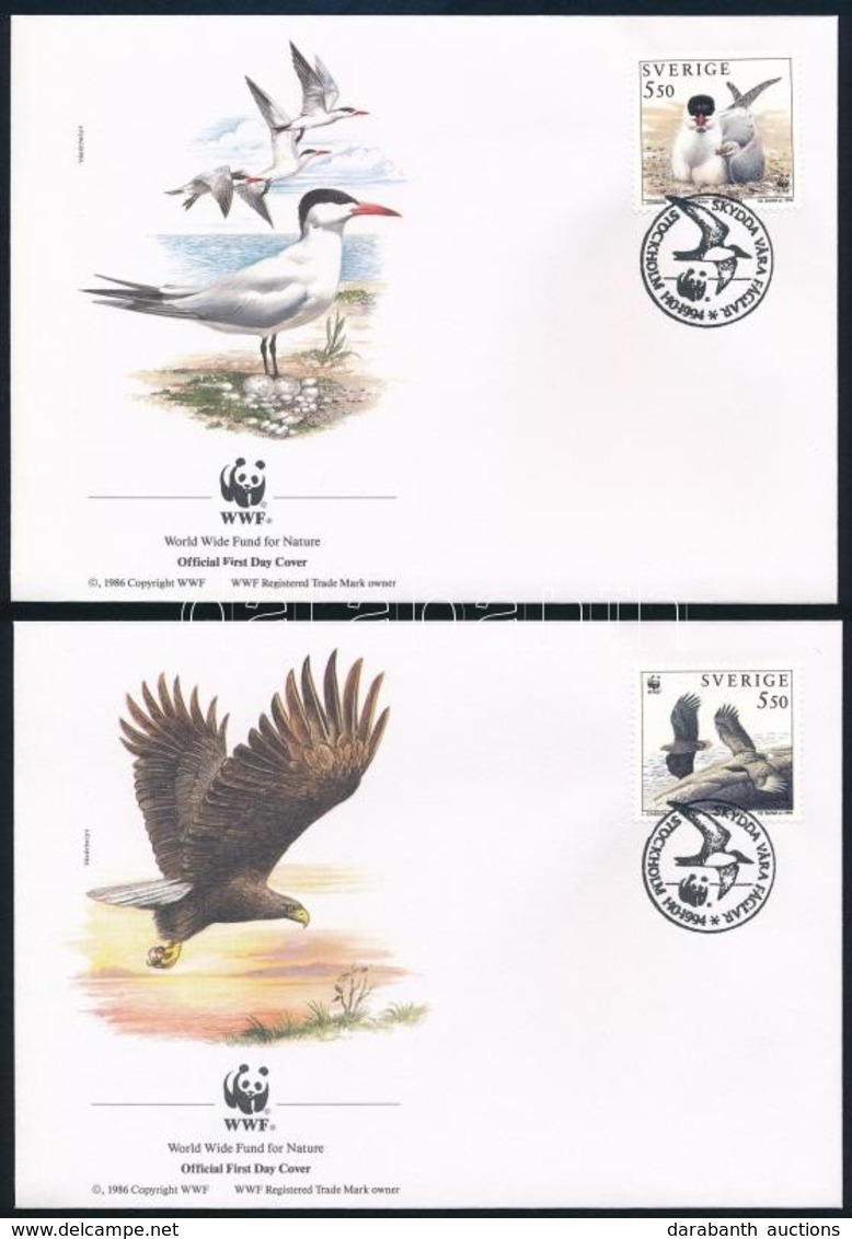 1994 WWF: Madarak Sor 4 Db FDC-n Mi 1847-1850 - Other & Unclassified