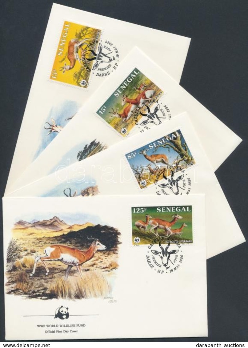 1986 WWF: Gazella Sor 4 Db FDC-n Mi 875-878 - Other & Unclassified