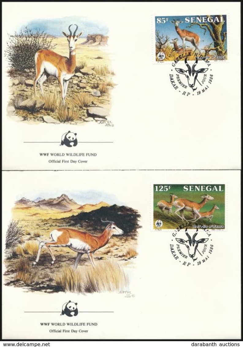 1986 WWF: Gazella Sor 4 Db FDC-n Mi 875-878 - Other & Unclassified