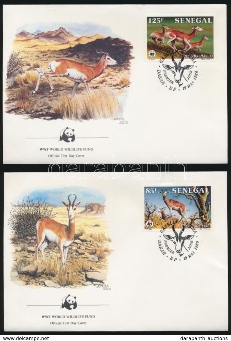 1986 WWF: Gazella Sor Mi 875-878 4 Db FDC-n - Other & Unclassified