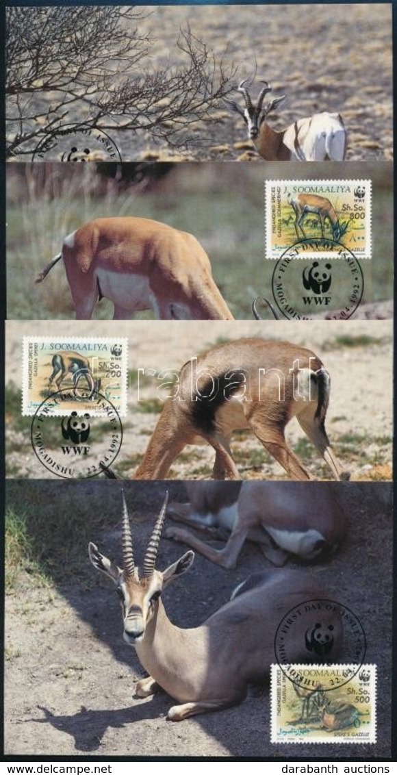 1992 WWF Gazella Sor 4 Db CM-en Mi 444-447 - Other & Unclassified