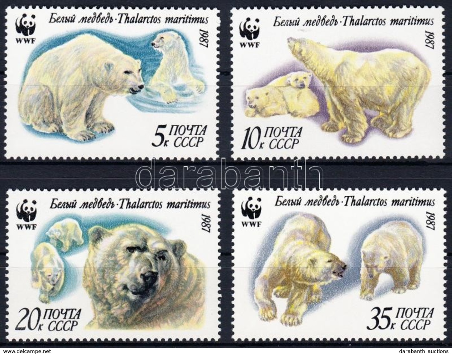 ** 1987 WWF: Jegesmedvék Sor + 4 Db FDC és CM Mi 5694-5697 - Other & Unclassified