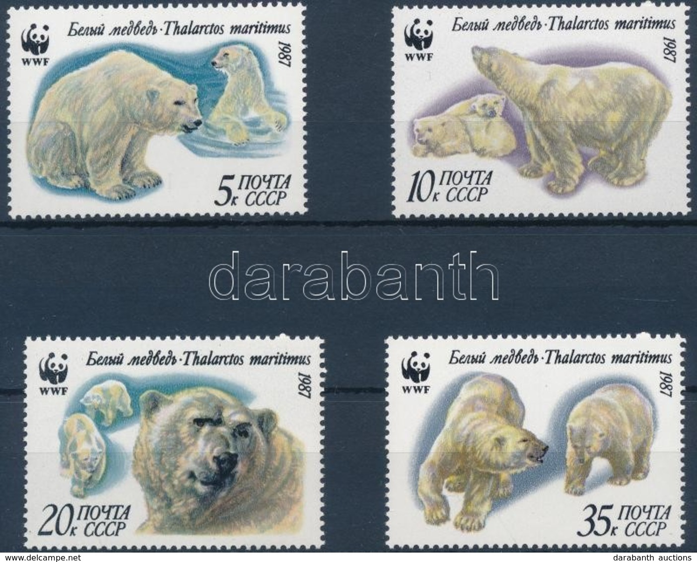 ** 1987 WWF: Jegesmedvék Sor Mi 5694-5697 + 4 FDC - Other & Unclassified