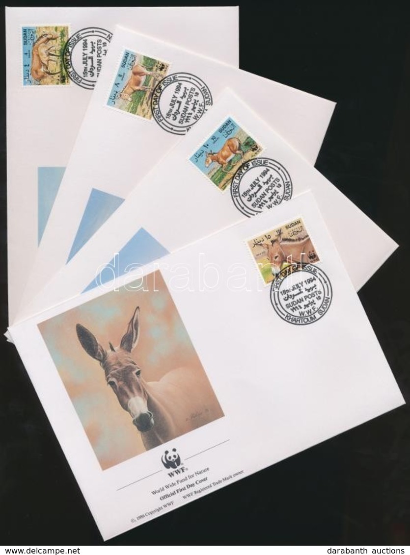 1994 WWF: Vadszamár Sor Mi 471-474 4 Db FDC - Other & Unclassified