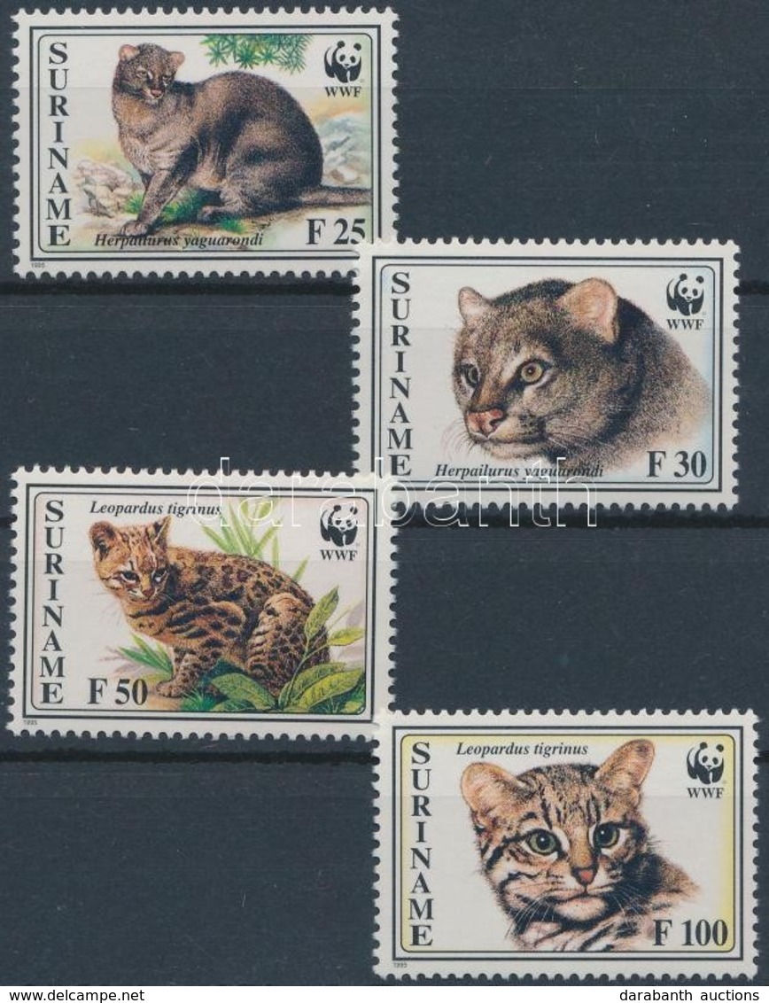 ** 1995 WWF Vadmacskák 4 Klf érték és 4 FDC Mi 1514-1517 - Other & Unclassified