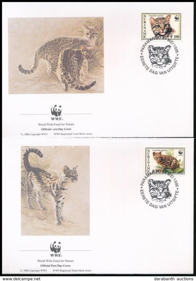 ** 1995 WWF: Kisméretű Macskafajták 4 érték + 4 FDC Mi 1514-1517 - Other & Unclassified