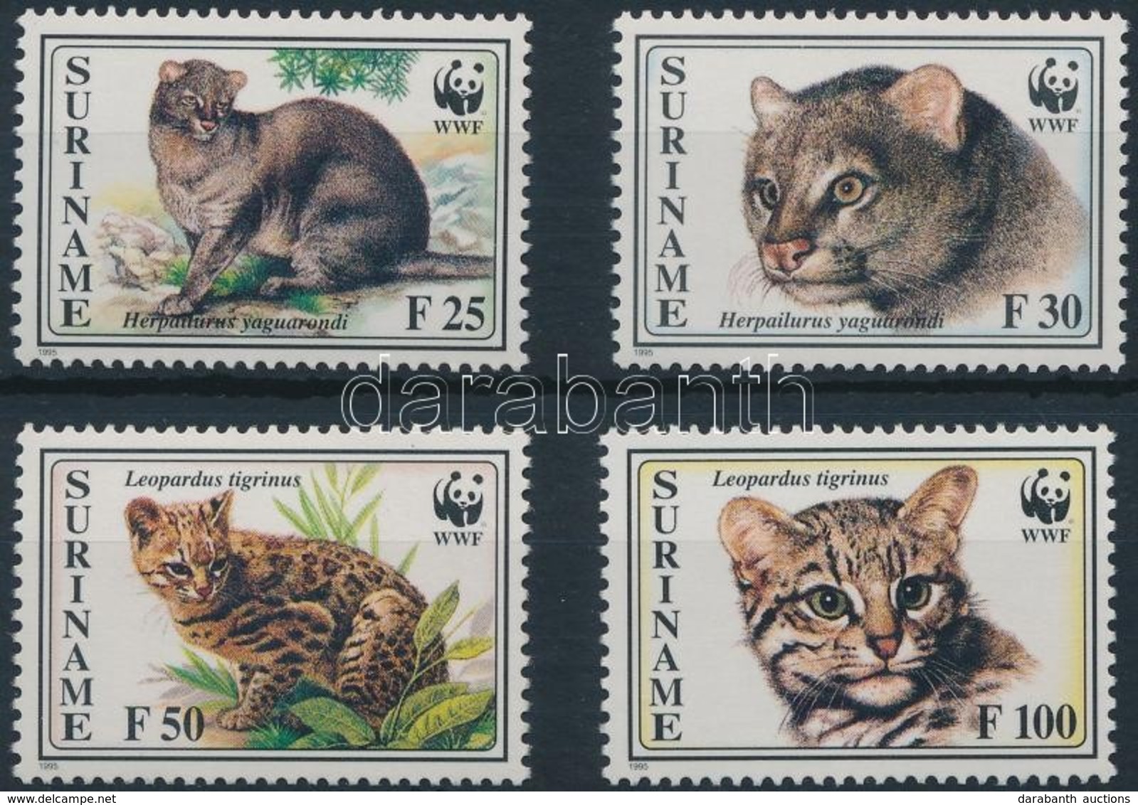 ** 1995 WWF: Macskák 4 érték Mi 1514-1517 + 4 Db FDC-n - Other & Unclassified