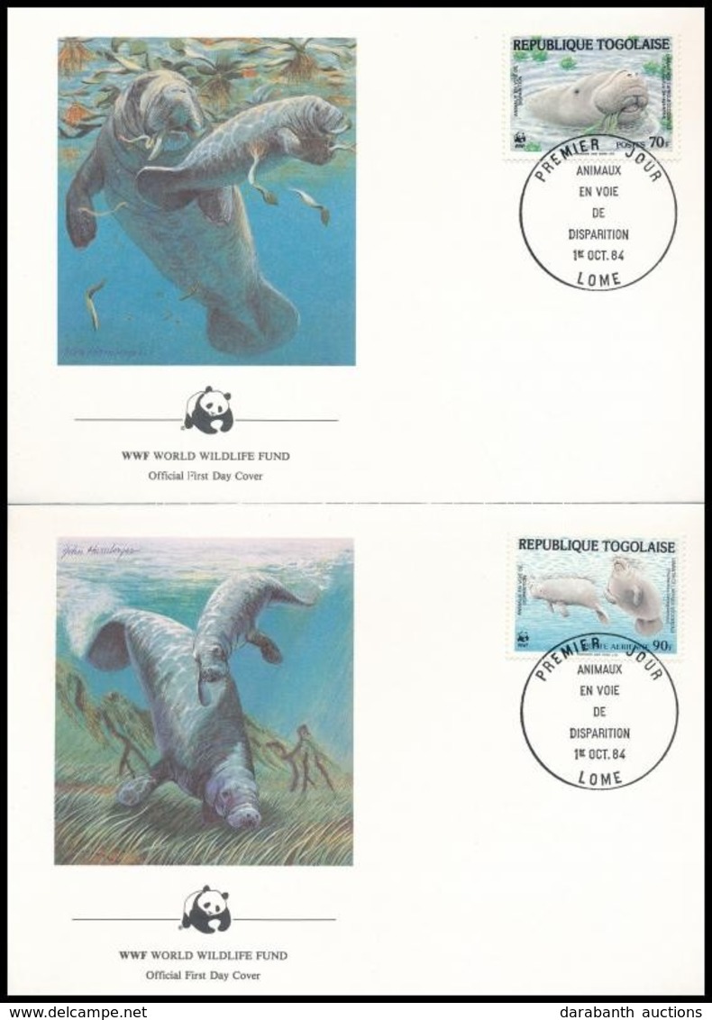 1984 WWF: Manátusz Sor Mi 1763-1766  4db FDC-n - Other & Unclassified