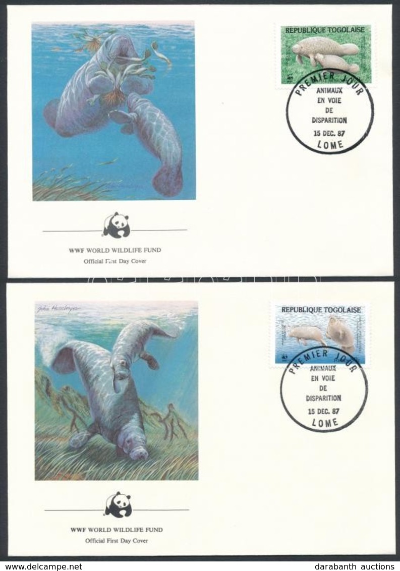 1987 WWF: Lamantin Sor Mi 2042-2045 4 Db FDC - Other & Unclassified