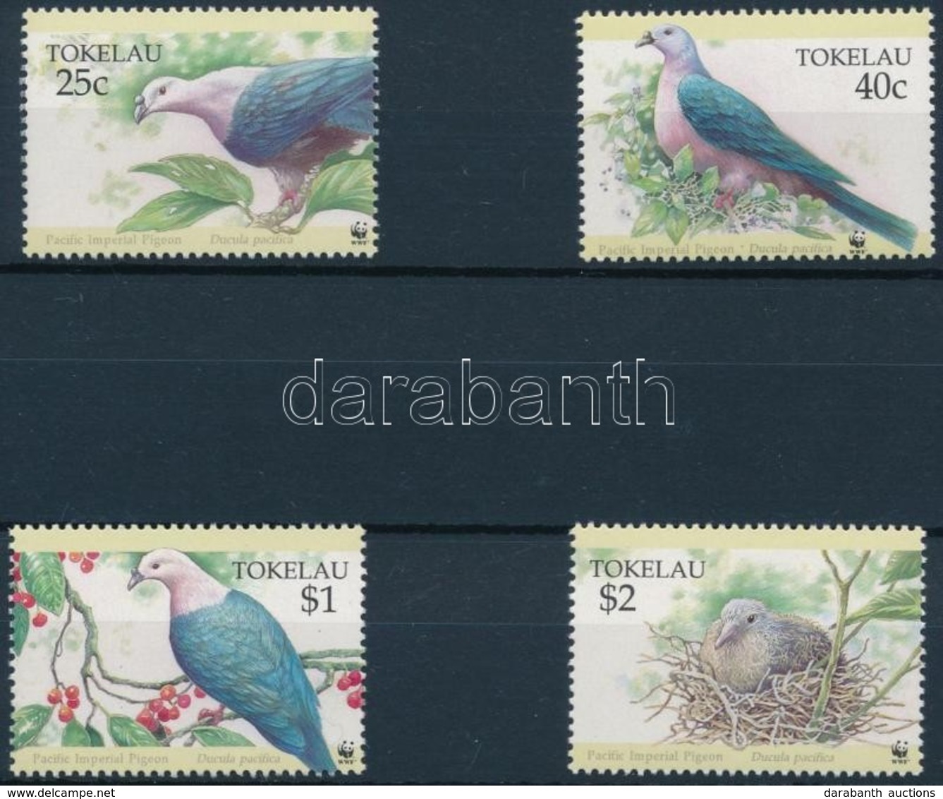 ** 1995 WWF: Bütykös Galamb Sor + 4 FDC Mi 210-213 - Other & Unclassified