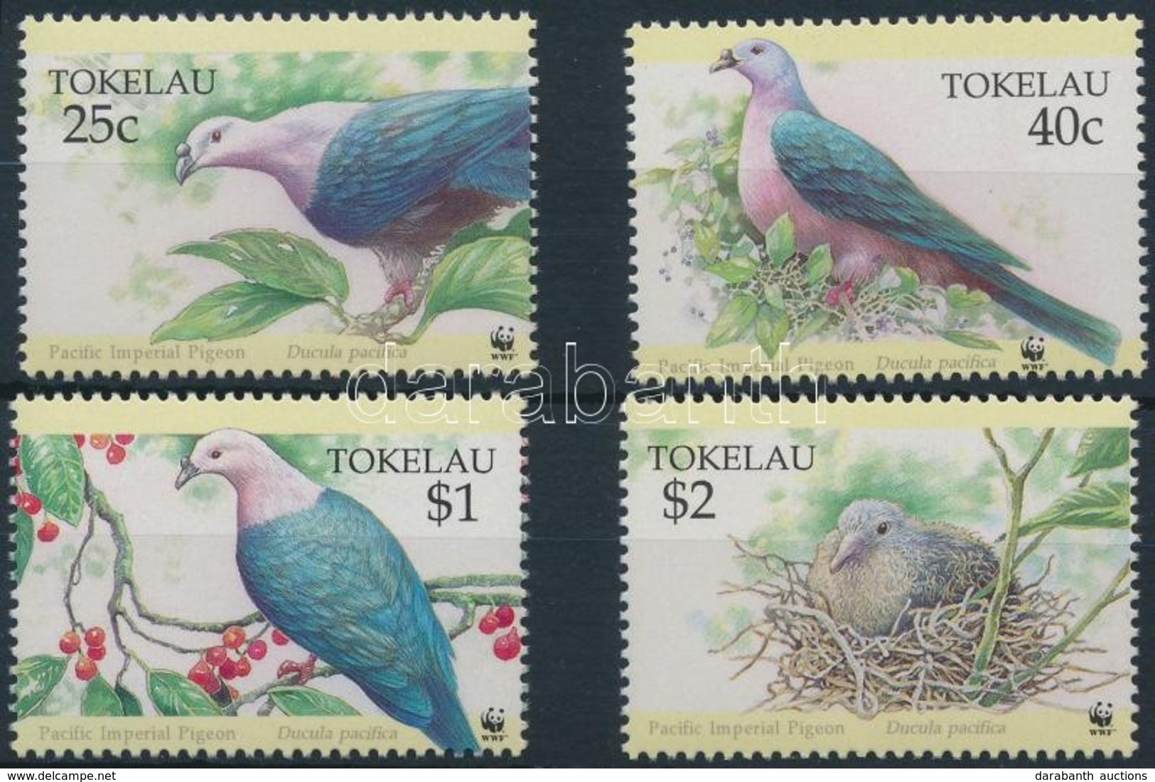 ** 1995 WWF: Galambok Sor Mi 210-213 + 4 Db FDC-n - Other & Unclassified