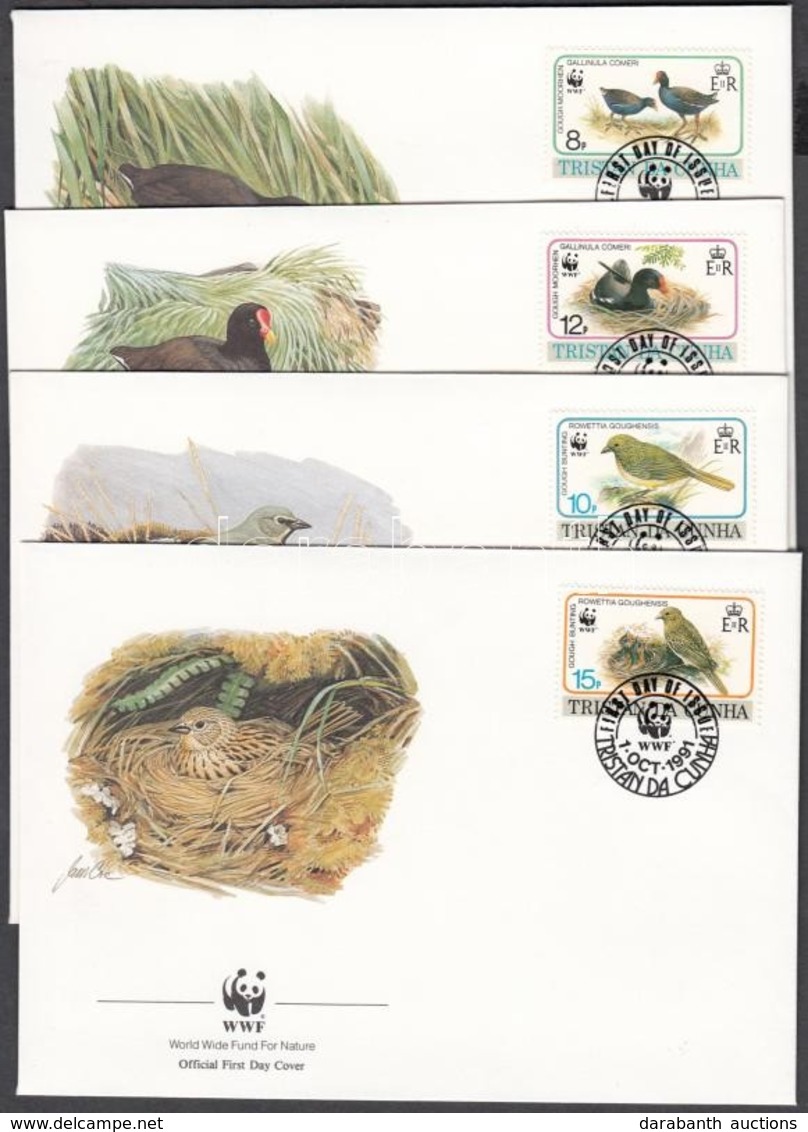 1991 WWF Madarak Sor Mi 513-516 4 FDC - Other & Unclassified