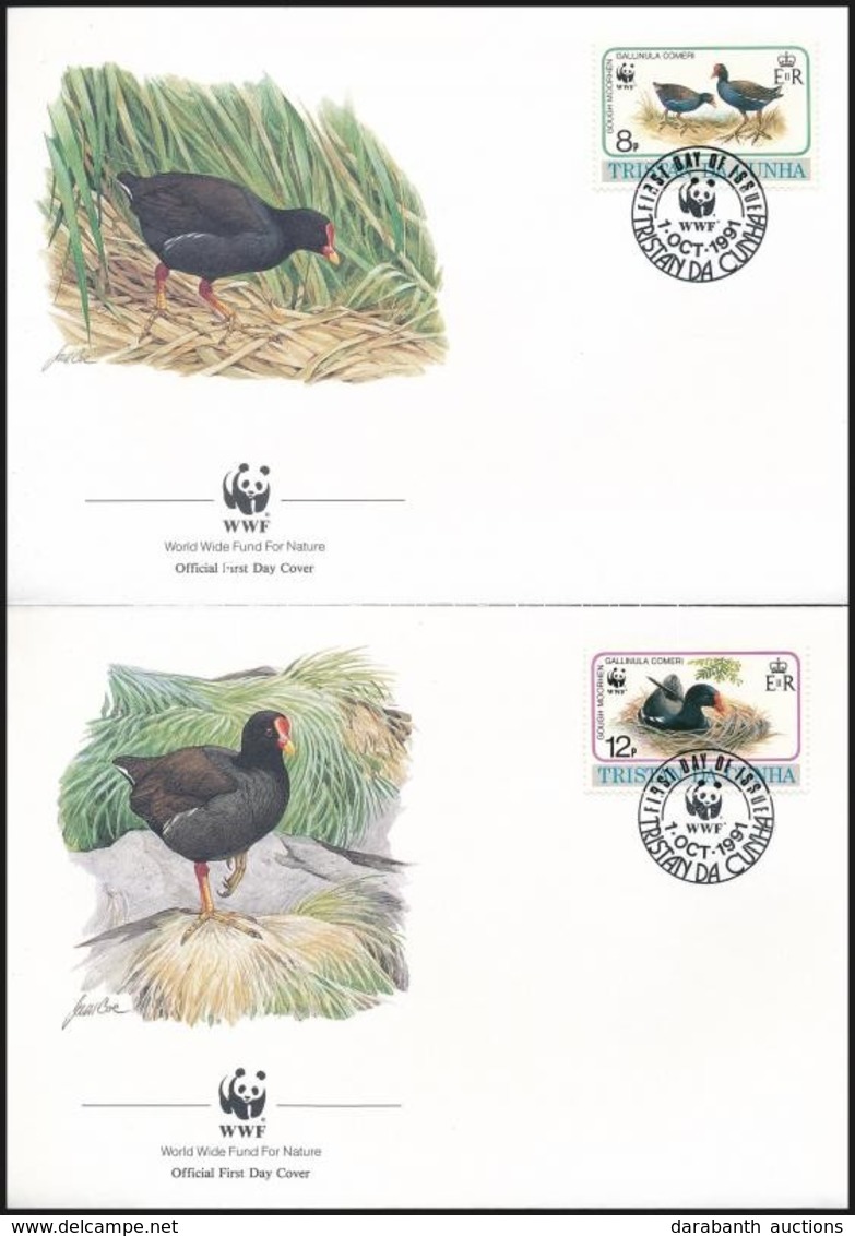 1991 WWF: Madár Sor 4 Db FDC-n Mi 513-516 - Other & Unclassified