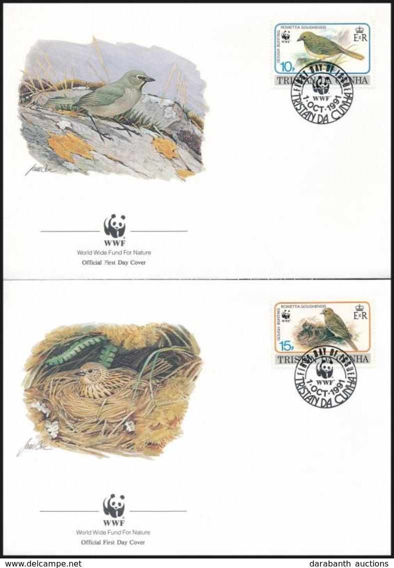 1991 WWF: Madár Sor 4 Db FDC-n Mi 513-516 - Other & Unclassified