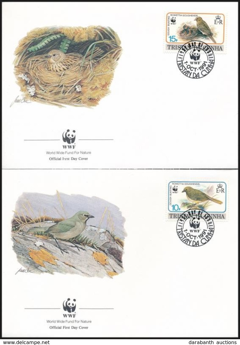 1991 WWF: Madár Sor 4 Db FDC-n Mi 513-516 - Other & Unclassified