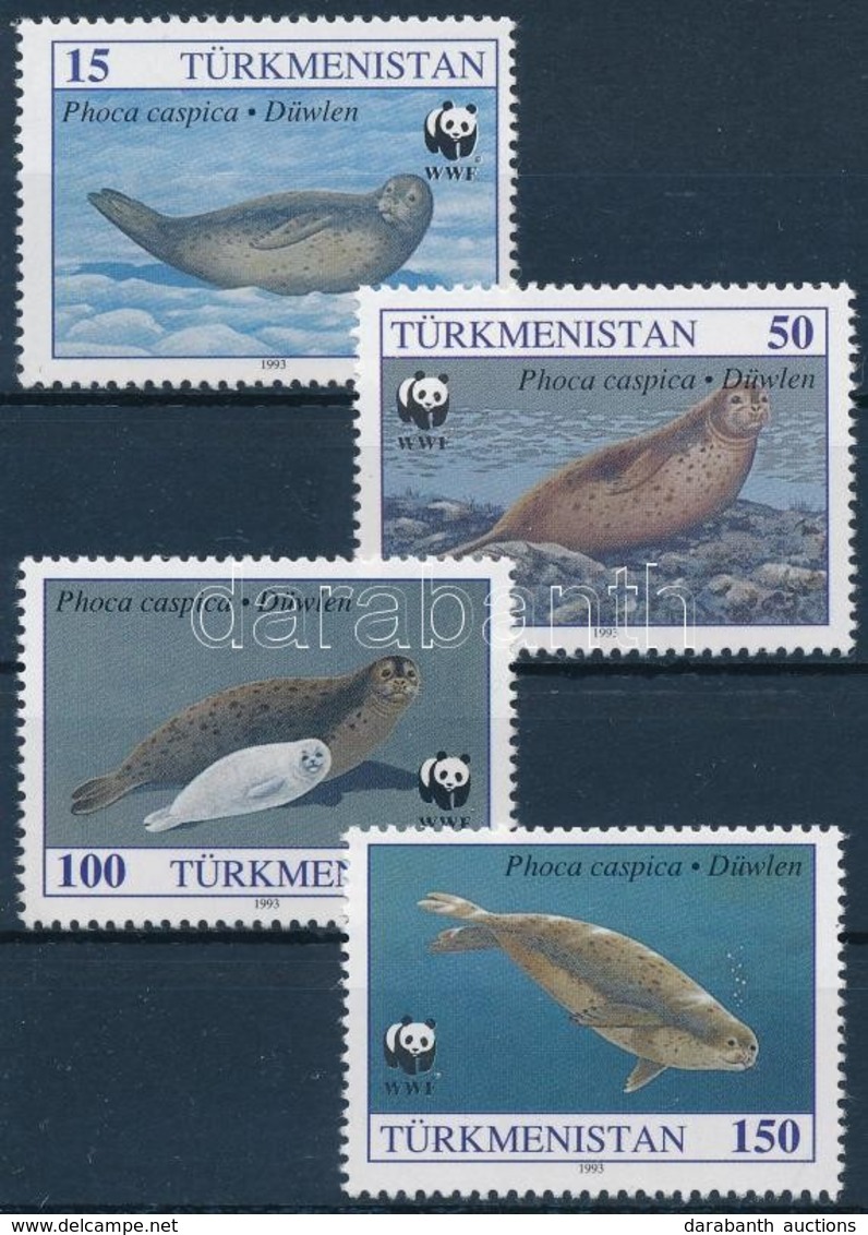 ** 1993 WWF: Fókák Mi 30, 32-34 + 4 Db FDC - Other & Unclassified