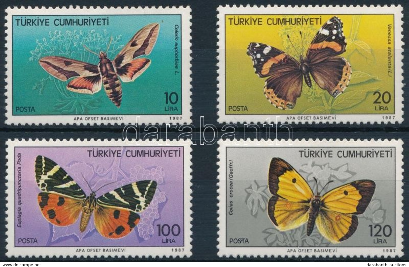 ** 1987 Lepke Sor,
Butterfly Set
Mi 2769-2772 - Other & Unclassified