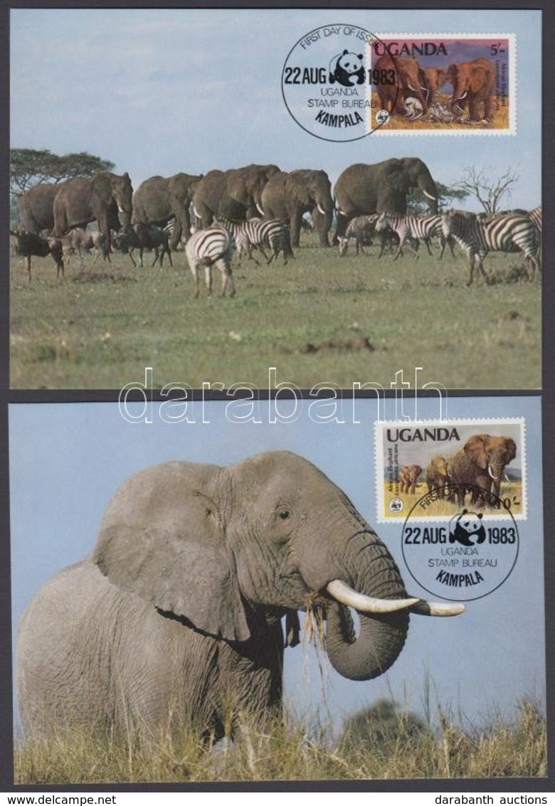 1983 WWF Afrikai Elefánt Sor Mi 361 A - 364 A 4 CM - Autres & Non Classés