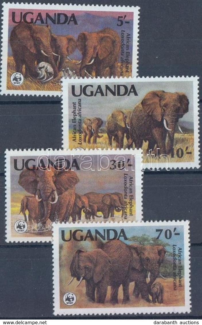 ** 1983 WWF Afrikai Elefánt Sor Mi 361-364 A - Other & Unclassified