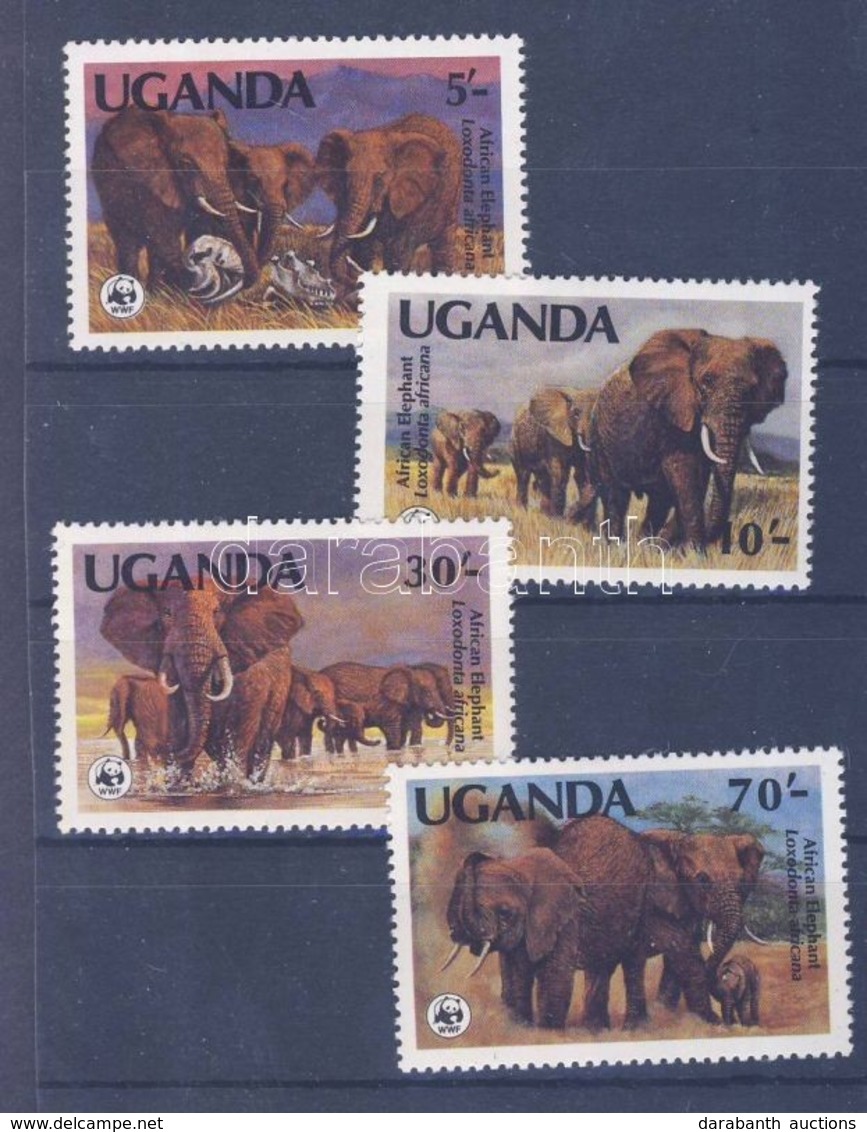 ** 1983 WWF Afrikai Elefánt Sor Mi 361-364A - Other & Unclassified